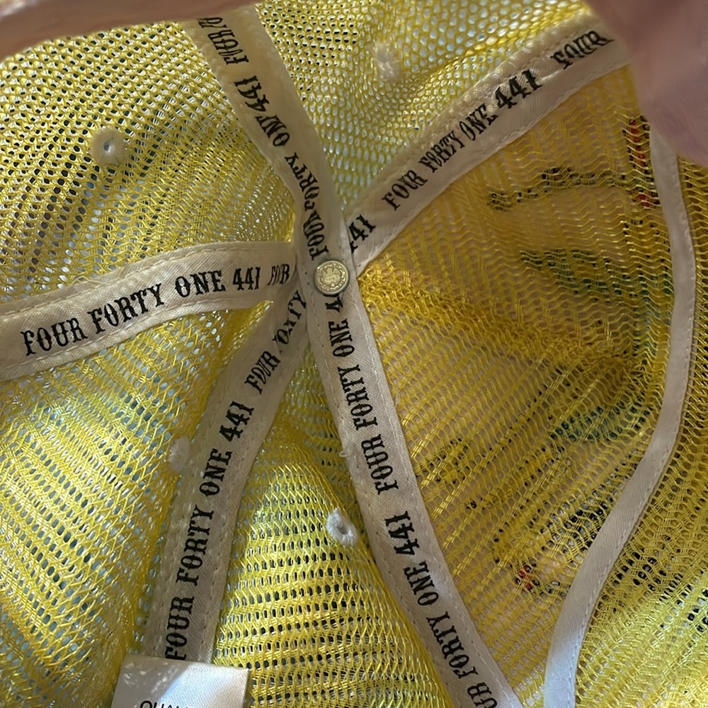 4.41 Yellow Dot Trucker Hat - Picture 6 of 8